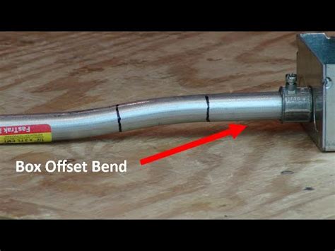 junction box offset bend|how to make a box offset.